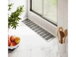 Herde<MS Beschläge Belüftungsgitter 130 x 1000 mm Aluminium Silber F1 Eloxiert