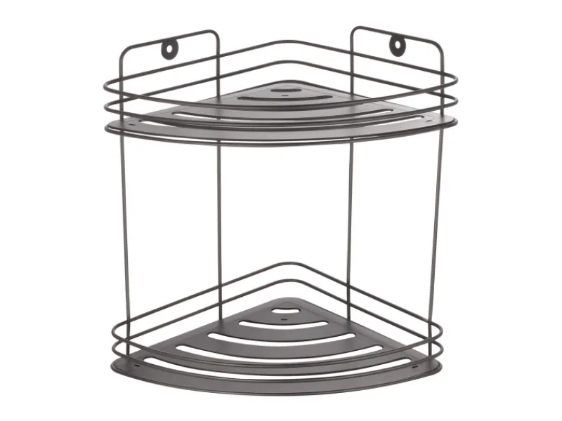 MSV Küchenregale<Eck-Regal Kery Stahl 20 cm x 20 cm x 23,5 cm Mattschwarz