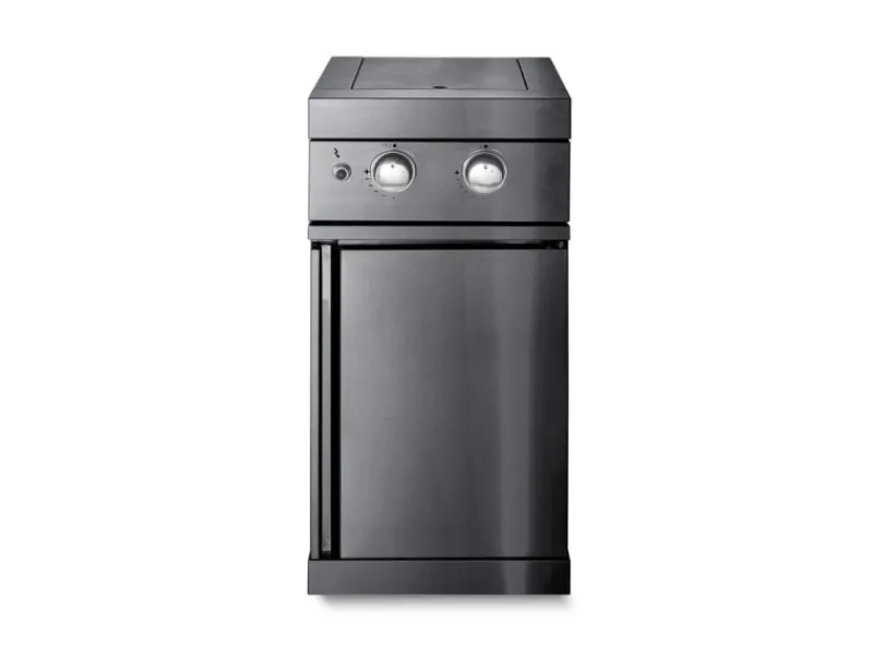 MyOutDoorKitchen Kücheninseln|Kochfelder<Modul mit Doppel Seitenbrenner Black Collection
