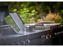 MyOutDoorKitchen Kücheninseln|Kochfelder<Modul mit Doppel Seitenbrenner Black Collection