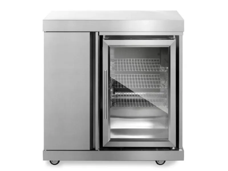 MyOutDoorKitchen Kühlschränke<Modul mit Kühlschrank und Aufbewahrungsschrank Stainless Collection