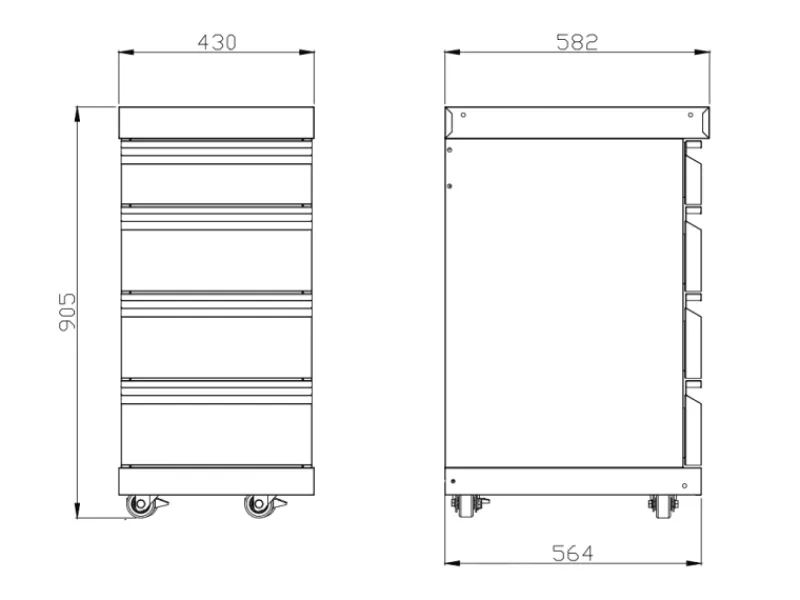MyOutDoorKitchen Schubladenmodul Stainless Collection< Kücheninseln