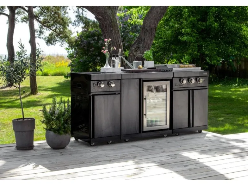 MyOutDoorKitchen Teppanyaki Modul Black Collection< Pfannen