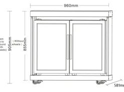 Hot MyOutDoorKitchen Zweitüriger Modul-Kühlschrank Stainless Collection
