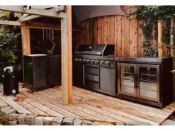 MyOutDoorKitchen Zweitüriger Modul-Kühlschrank Black Collection< Kühlschränke|Einbauküchen