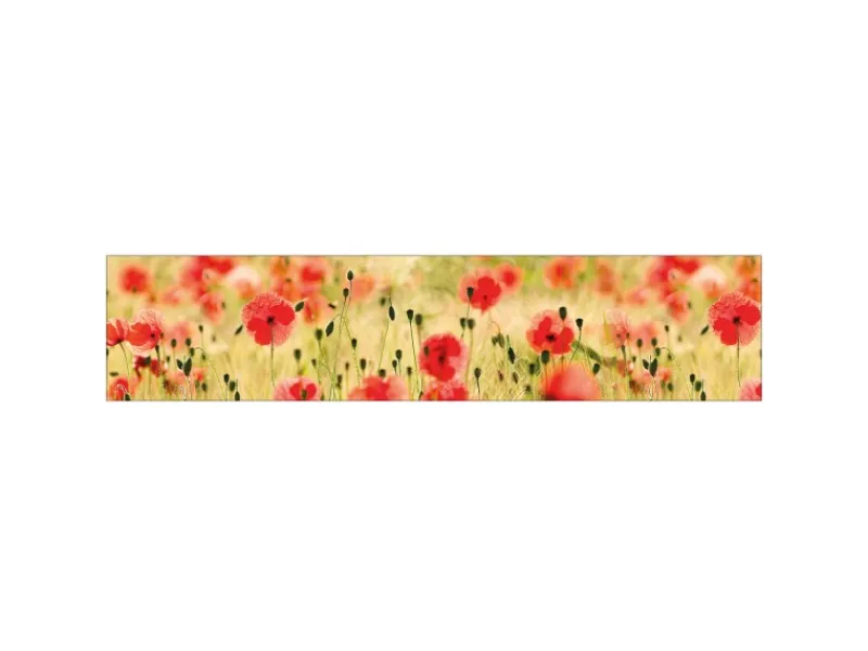 MySpotti Küchenrückwand Profix Cucina Mohnet 270 x 60 cm Mohnblüte
