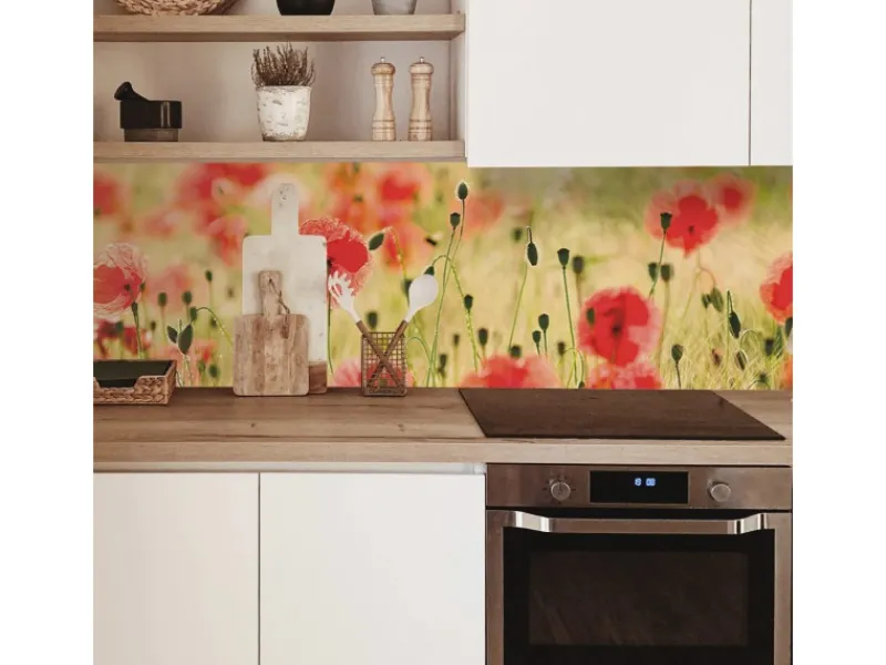 MySpotti Küchenrückwand Profix Cucina Mohnet 270 x 60 cm Mohnblüte