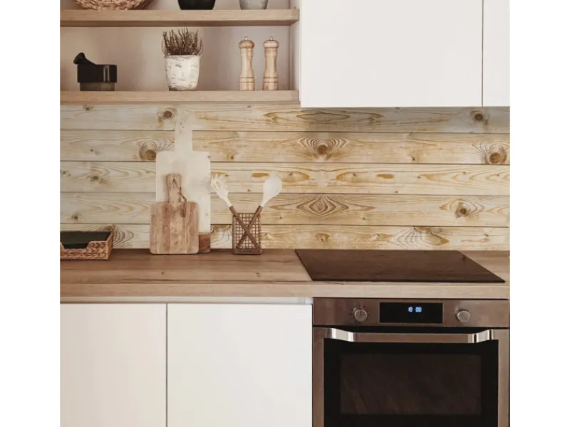 MySpotti Küchenrückwand Profix Cucina Gerhard 100 x 60 cm Holz Natur< Küchenrückwände