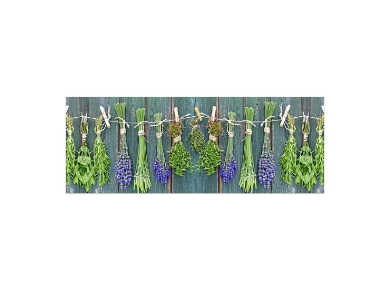 Discount MySpotti Küchenrückwand Profix Cucina Kräuter Provence 160 x 60 cm Grün-Lila