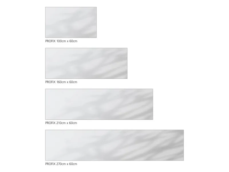 Küchenrückwände<MySpotti Küchenrückwand Profix Cucina Leaves Shadow 160 x 60 cm Weiß-Grau