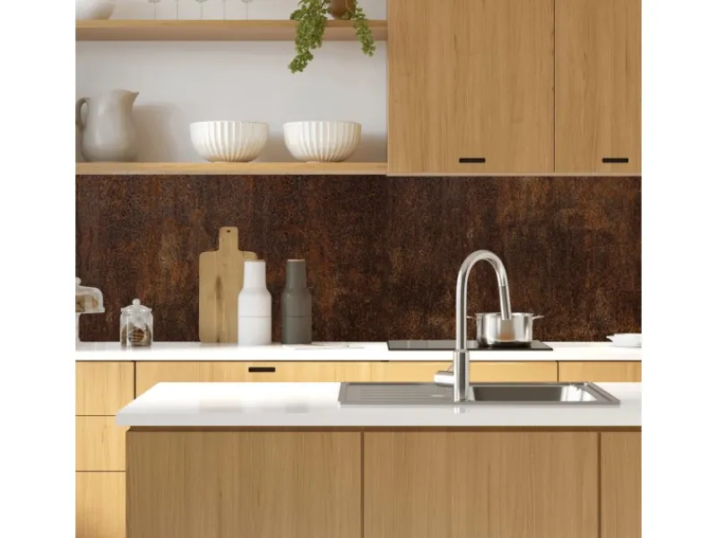 MySpotti Küchenrückwand Profix Cucina Metall Korridiert 270 x 60 cm Rost< Küchenrückwände