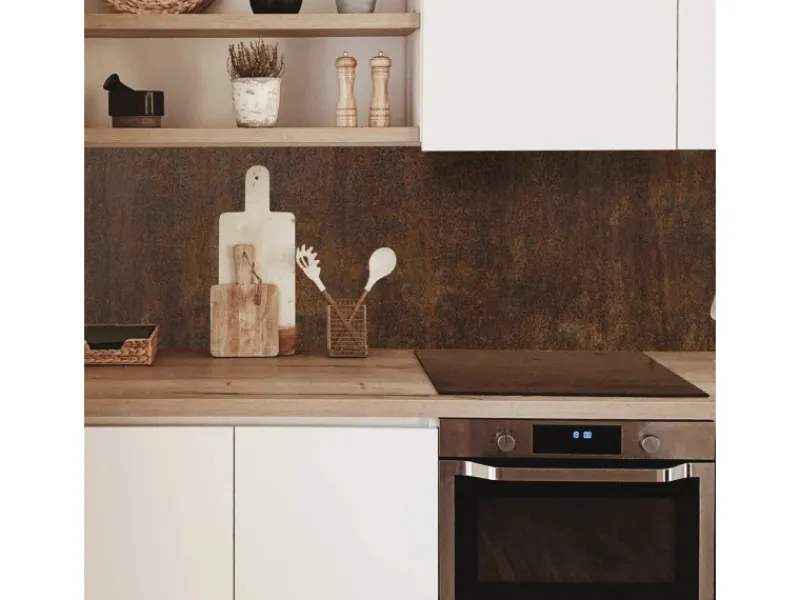 MySpotti Küchenrückwand Profix Cucina Metall Korridiert 270 x 60 cm Rost< Küchenrückwände
