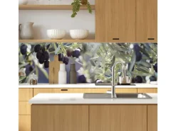 Küchenrückwände<MySpotti Küchenrückwand Profix Cucina Olivenbaum 160 x 60 cm Blau-Grün