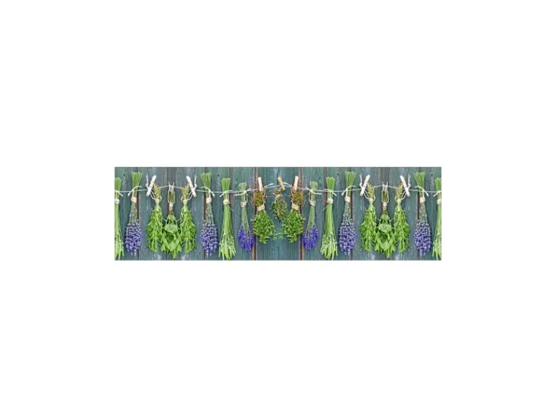 Discount MySpotti Küchenrückwand Profix Cucina Kräuter Provence 210 x 60 cm Grün-Lila