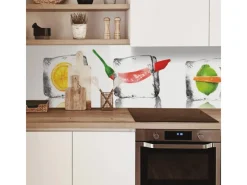 Hot MySpotti Küchenrückwand Profix Cucina Eisfrüchte 210 x 60 cm Kristallklar