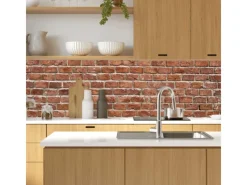 Küchenrückwände<MySpotti Küchenrückwand Profix Cucina Brick Wall 100 cm x 60 cm Ziegelrot