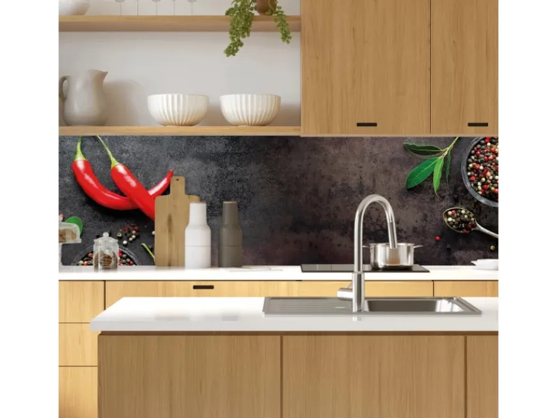 MySpotti Küchenrückwand Profix Cucina Hot Chili 270 x 60 cm Paprika< Küchenrückwände