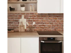 Online MySpotti Küchenrückwand Profix Cucina Brick Wall 270 x 60 cm Ziegelrot