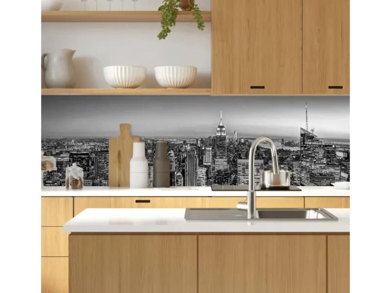 MySpotti Küchenrückwand Profix Cucina Lenni 270 x 60 cm Schwarz-Weiß< Küchenrückwände