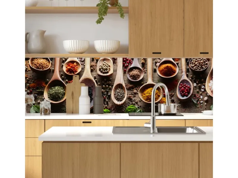 MySpotti Küchenrückwand Profix Cucina Spicy Kitchen 100 x 60 cm Bunt< Küchenrückwände