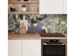 Outlet MySpotti Küchenrückwand Profix Cucina Olivenbaum 270 x 60 cm Lila-Blau