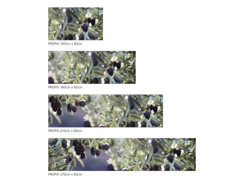 MySpotti Küchenrückwand Profix Cucina Olivenbaum 210 x 60 cm Violettfarben< Küchenrückwände