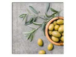 MySpotti Küchenrückwand Profix Cucina Olive und Concrete 210 x 60 cm Olivengrün< Küchenrückwände