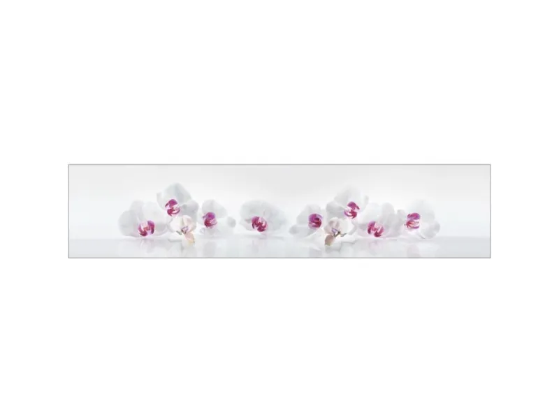 MySpotti Küchenrückwand Profix Cucina Orchidee 270 x 60 cm Lila-Weiß< Küchenrückwände