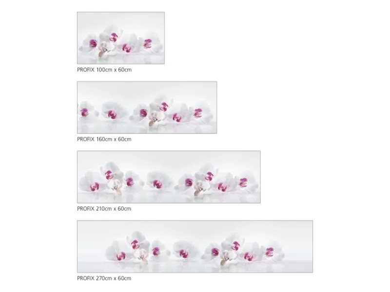 MySpotti Küchenrückwand Profix Cucina Orchidee 270 x 60 cm Lila-Weiß< Küchenrückwände