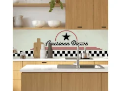 Discount MySpotti Küchenrückwand Profix Cucina American Diners 100 x 60 cm Mehrfarbig