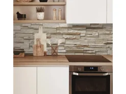 Hot MySpotti Küchenrückwand Profix Cucina Rustical Bricks 160 x 60 cm Stein Hell