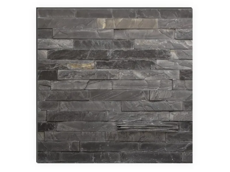 MySpotti Küchenrückwand Profix Cucina Black Bricks 270 x 60 cm Steingrau