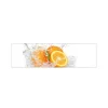 MySpotti Küchenrückwand Profix Cucina Aqua-Orange 210 x 60 cm Glasklar< Küchenrückwände
