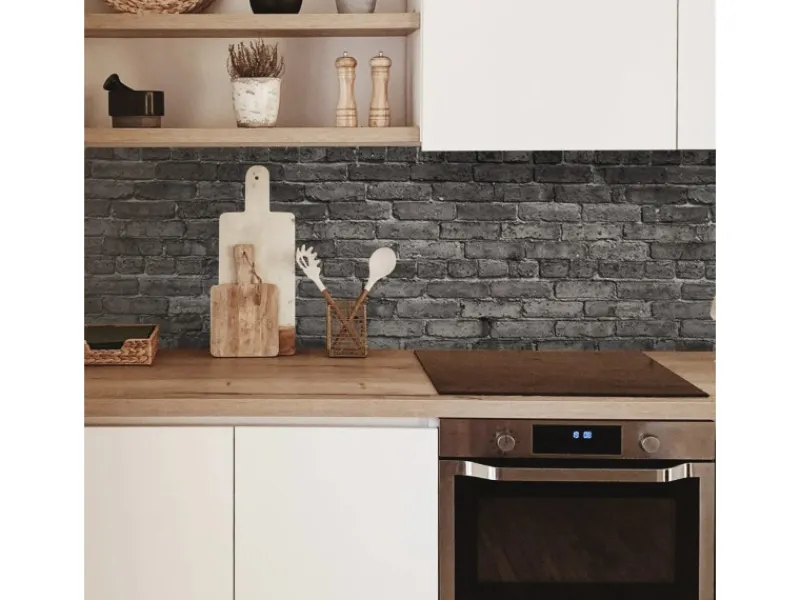 Küchenrückwände<MySpotti Küchenrückwand Profix Cucina Nero 160 x 60 cm Dunkelgrau