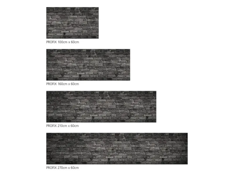 Küchenrückwände<MySpotti Küchenrückwand Profix Cucina Nero 160 x 60 cm Dunkelgrau