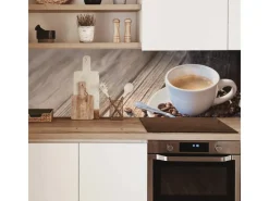 Clearance MySpotti Küchenrückwand Profix Cucina Auszeit 100 x 60 cm Kaffeetasse