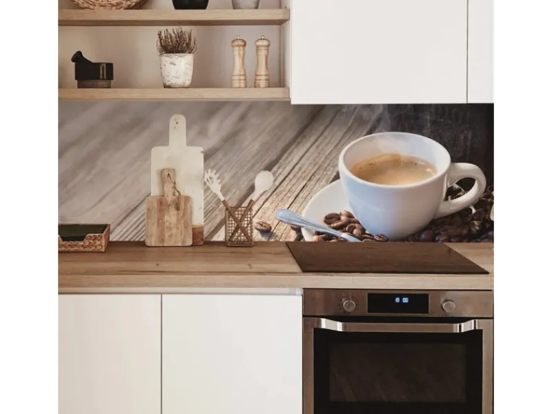 Clearance MySpotti Küchenrückwand Profix Cucina Auszeit 100 x 60 cm Kaffeetasse