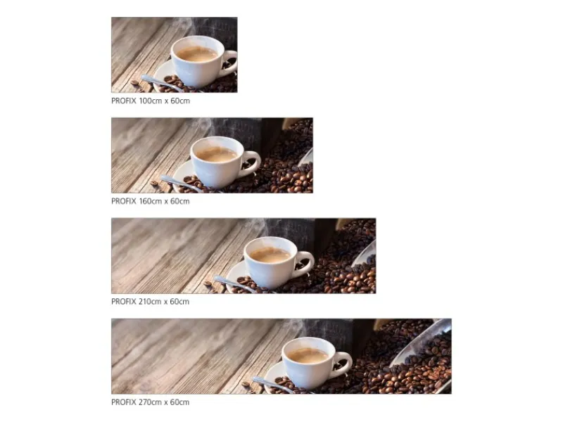 Clearance MySpotti Küchenrückwand Profix Cucina Auszeit 100 x 60 cm Kaffeetasse