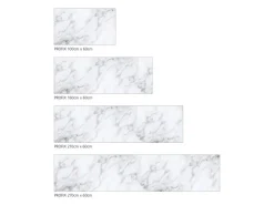 Best MySpotti Küchenrückwand Profix Cucina Patricia 100 x 60 cm Weiß-Marmoriert
