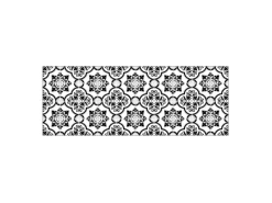 MySpotti Küchenrückwand Profix Cucina Elena Fliesen 160 x 60 cm Weiß-Schwarz< Küchenrückwände