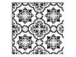 MySpotti Küchenrückwand Profix Cucina Elena Fliesen 160 x 60 cm Weiß-Schwarz< Küchenrückwände