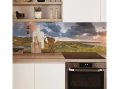 Herde<MySpotti Küchenrückwand Profix Cucina Leuchtturmpanorama 270 x 60 cm Sanddüne