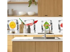 MySpotti Küchenrückwand Profix Cucina Eisfrüchte 270 x 60 cm Kristallklar< Küchenrückwände