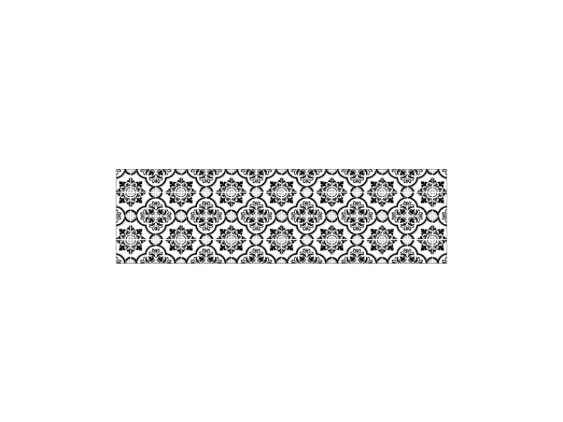Küchenrückwände<MySpotti Küchenrückwand Profix Cucina Elena Fliese 210 x 60 cm Schwarz-Weiß