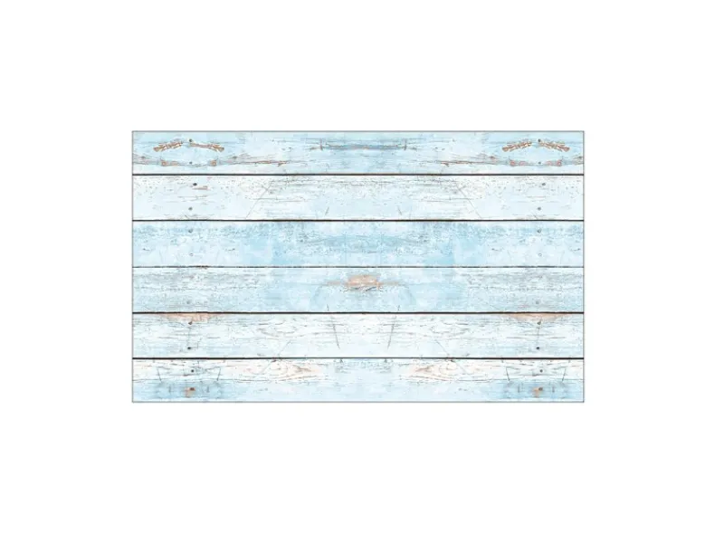 MySpotti Küchenrückwand Profix Cucina Wood Light 100 x 60 cm Hellblau-Weiß