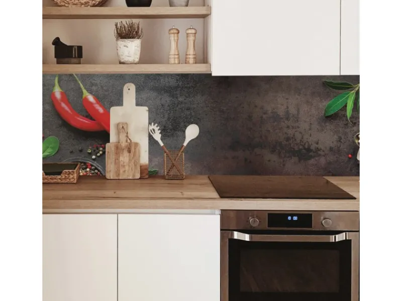 Küchenrückwände<MySpotti Küchenrückwand Profix Cucina Hot Chilli 100 x 60 cm Rote Paprika