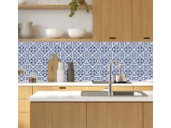 MySpotti Küchenrückwand Profix Cucina Apollon 270 x 60 cm Blau-Weiß< Küchenrückwände