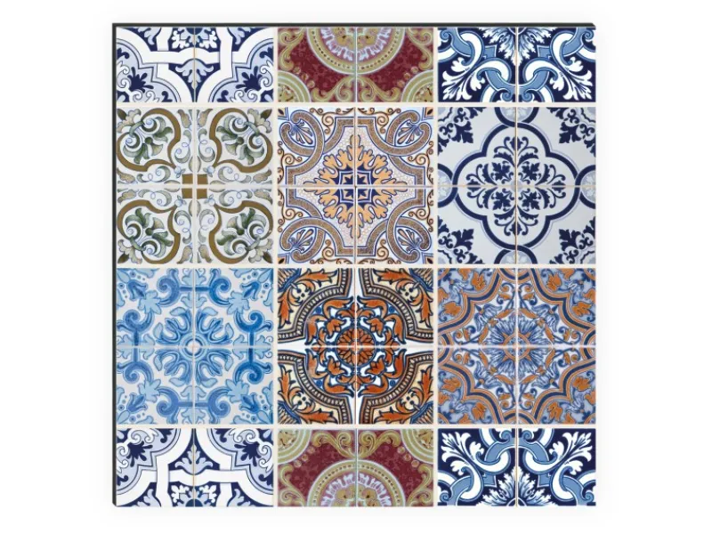 MySpotti Küchenrückwand Profix Cucina Pablo Fliese 270 x 60 cm Bunt Pastell< Küchenrückwände