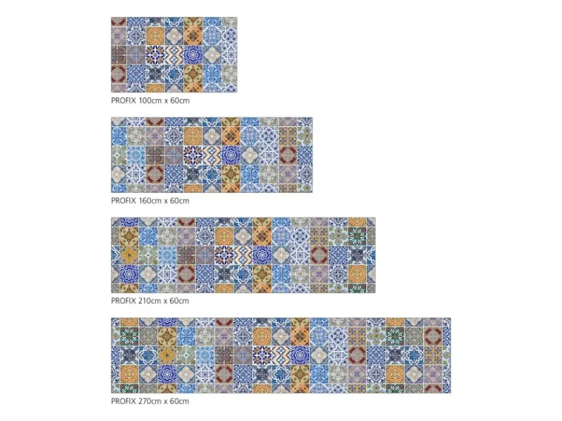 MySpotti Küchenrückwand Profix Cucina Pablo Fliese 270 x 60 cm Bunt Pastell< Küchenrückwände