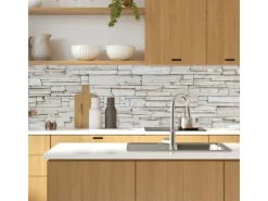 Online MySpotti Küchenrückwand Profix Cucina Rocky Wall 100 x 60 cm Steinweiß
